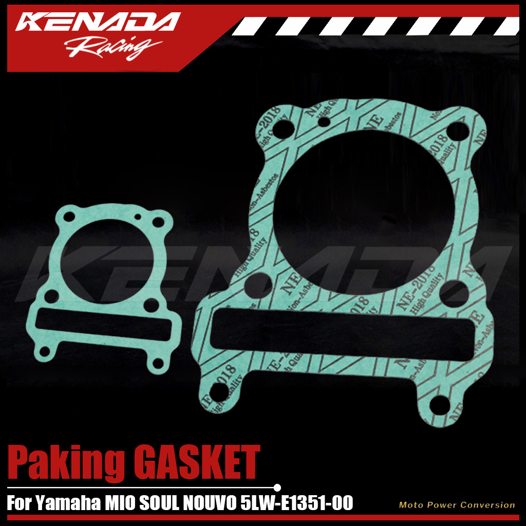 KENADA RACING บล็อกปะเก็น กระบอกปะเก็นลูกสูบ Yamaha MIO SOUL NOUVO 5LW-E1351-00