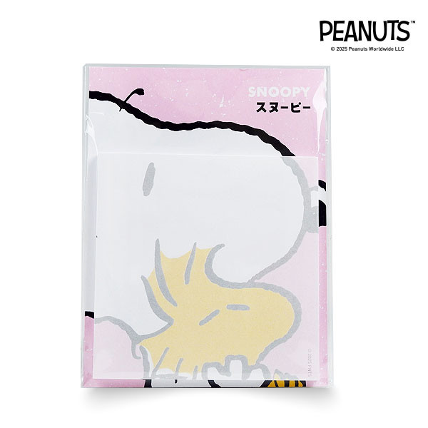Se-ed (ซีเอ็ด) : PN3-กระดาษโน้ต : PEANUTS-3G Memo Pad Snoopy (PN3G-MMP-9-PK) W9xH9 cm.50s