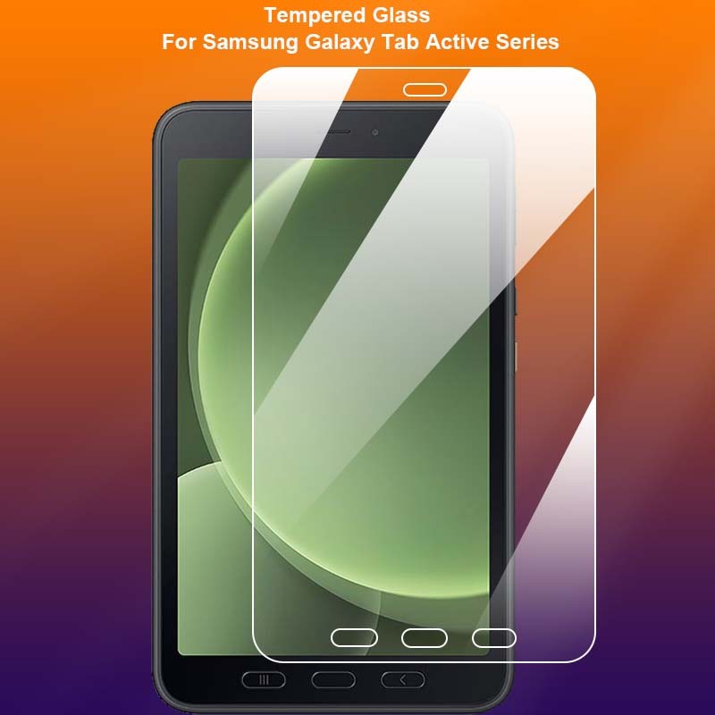 เข้ากันได้กับ Samsung Galaxy Tab Active5 Active 5 3 Pro กระจกนิรภัยใส 9H 2.5D ตัวป้องกันหน้าจอด้านหน้าบางเฉียบป้องกันการระเบิดฟิล์มป้องกัน Toughenment Guard