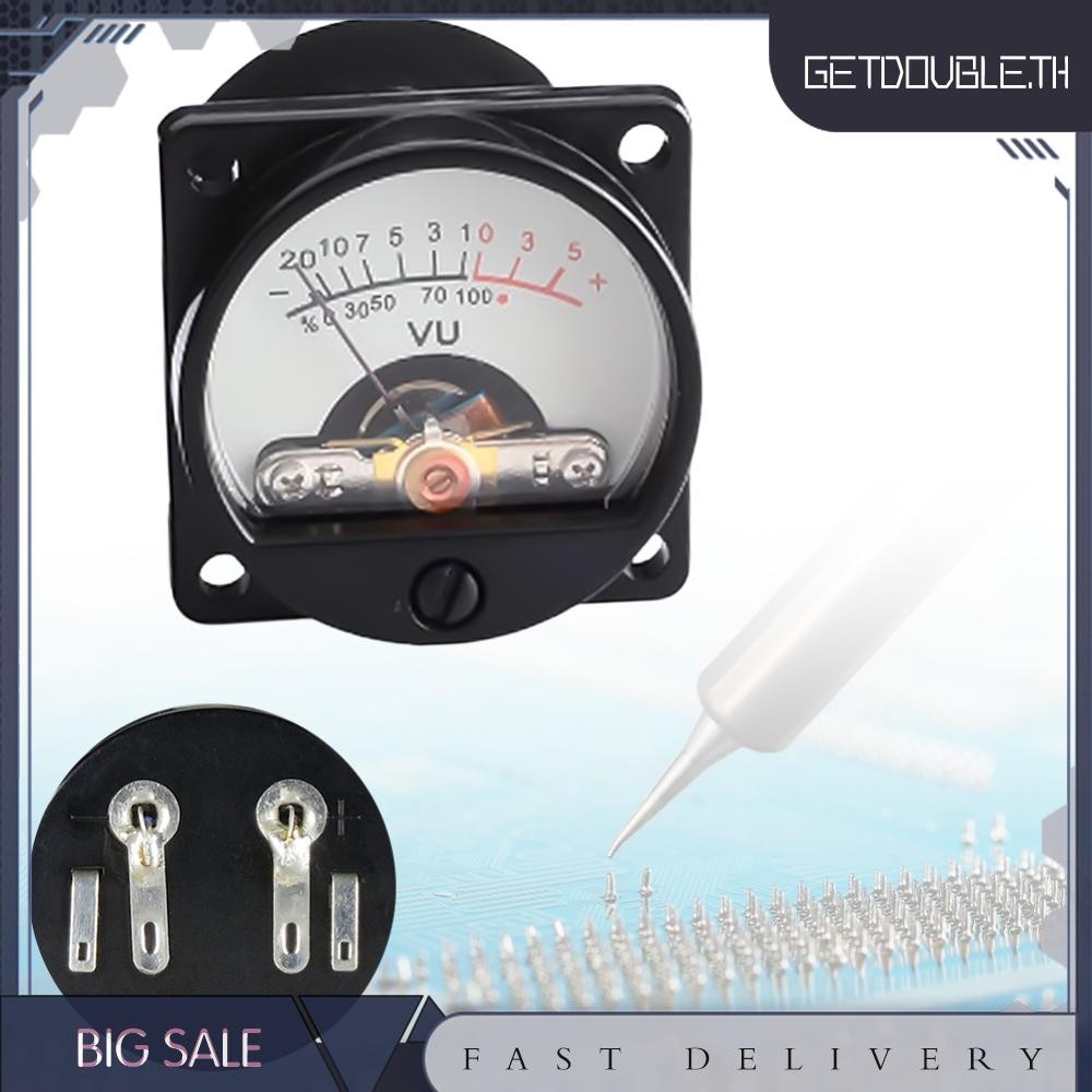 [รับdouble.th] 6V-12V แผง VU Meter อบอุ่นด้านหลังการบันทึก VU แผงเมตร VU เมตรเสียงระดับ Amp