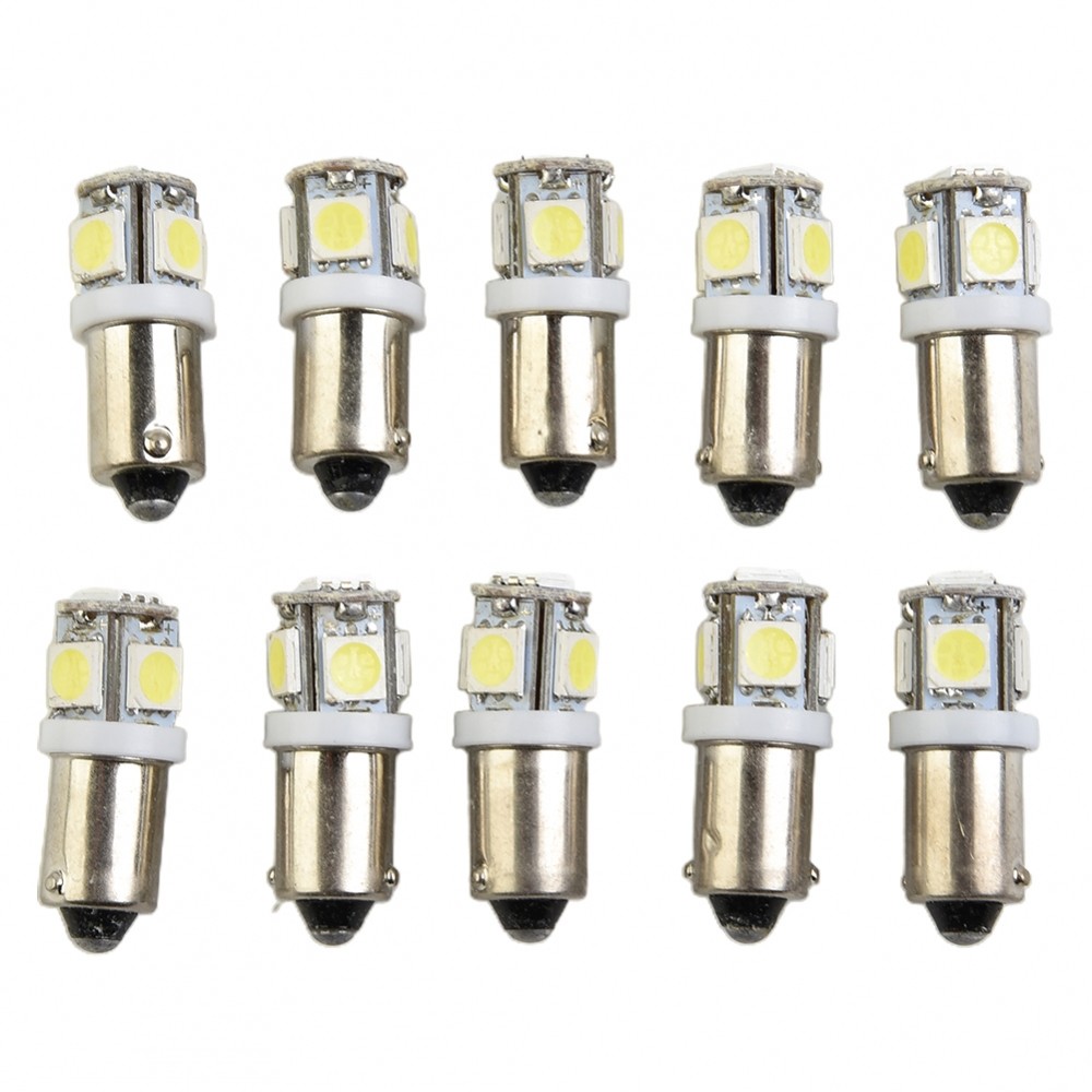 หลอดไฟ LED 1815 Super White BA9S LED Dash Map โคมไฟโดยตรง 12V