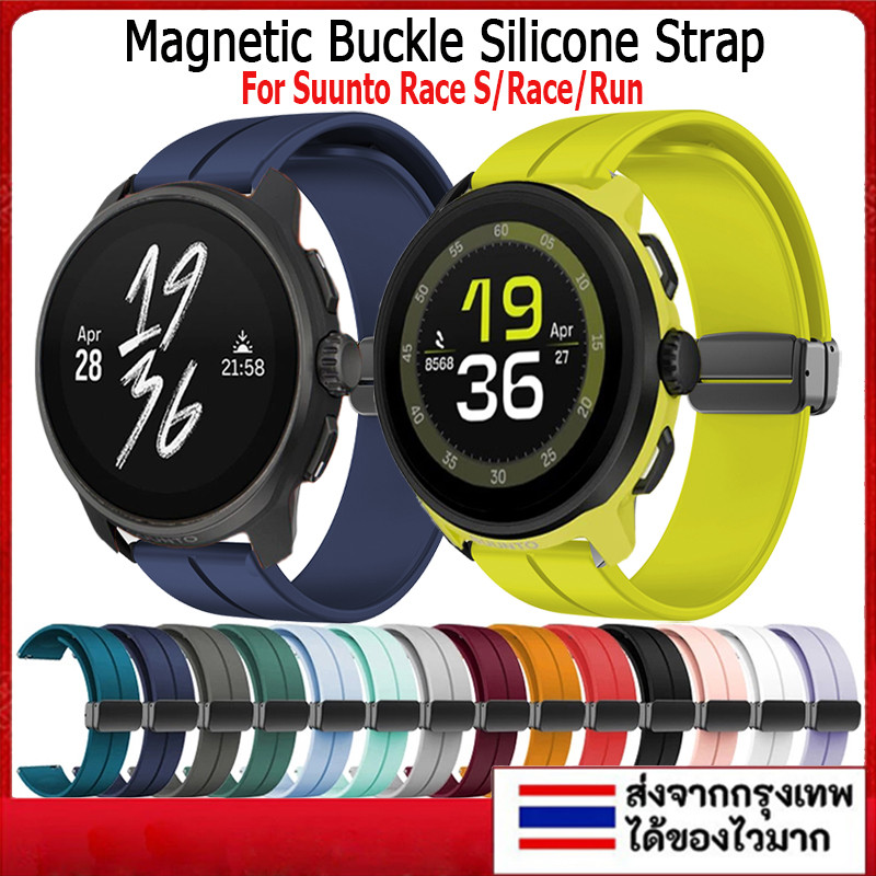 สายนาฬิกาซิลิโคน สําหรับ Suunto Race S/Race/Run สายนาฬิกา smart watch สําหรับ suunto run/race s/race