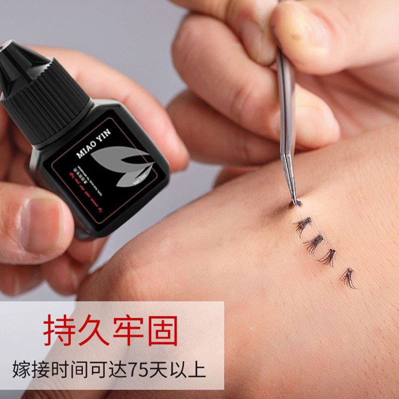 Miaoyin Eyelash Shop Grafting กาวเฉพาะวินาทีแห้งถาวรยาวนานล้างทําความสะอาดได้ Firm Anti-Allergic Qui
