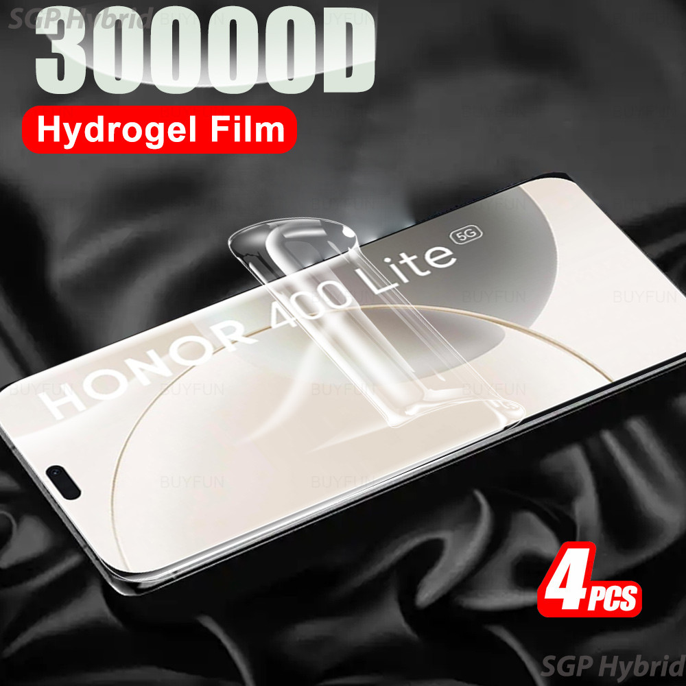 4 ชิ้นฟิล์มไฮโดรเจลใสสําหรับ Honor 400 Lite Honor400 Pro Honor400 ป้องกันหน้าจอฟิล์มนุ่ม Honor400 40