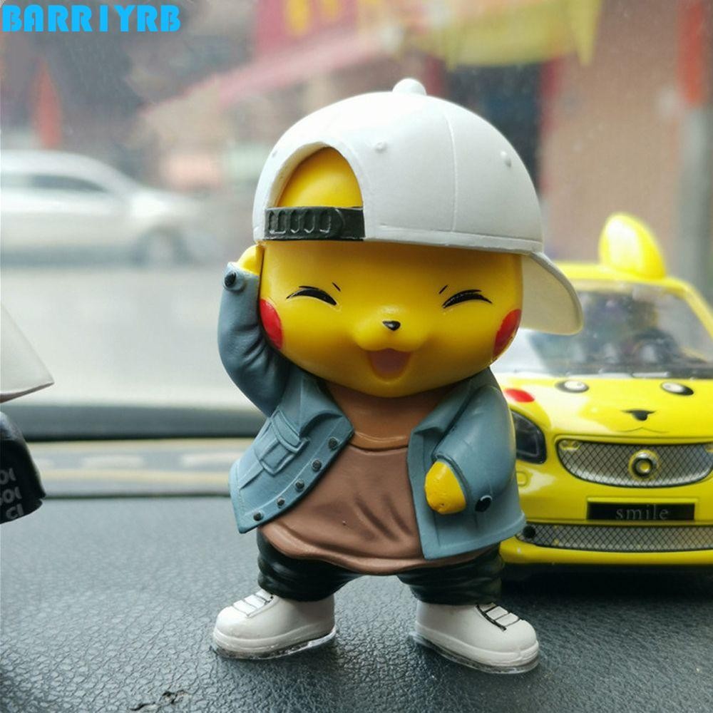 BARR1YRB Pikachu Action Figure สําหรับเด็กของขวัญคอสเพลย์ Pikachu ของเล่น PVC อะนิเมะ Pikachu