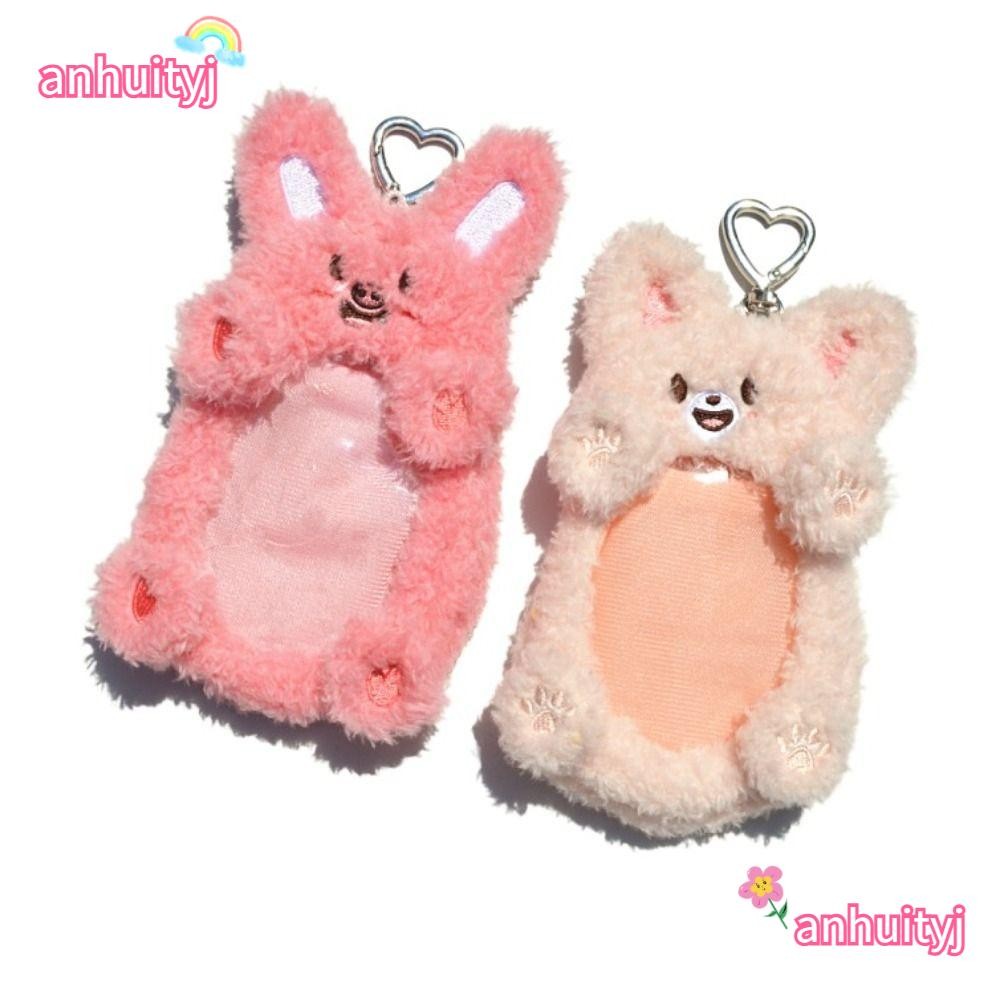 ANHUITYJ Stray Kids Photo Card Holder, SKZOO Cute Plush Photocard, Bag Pendant Cartoon Photocard สํา