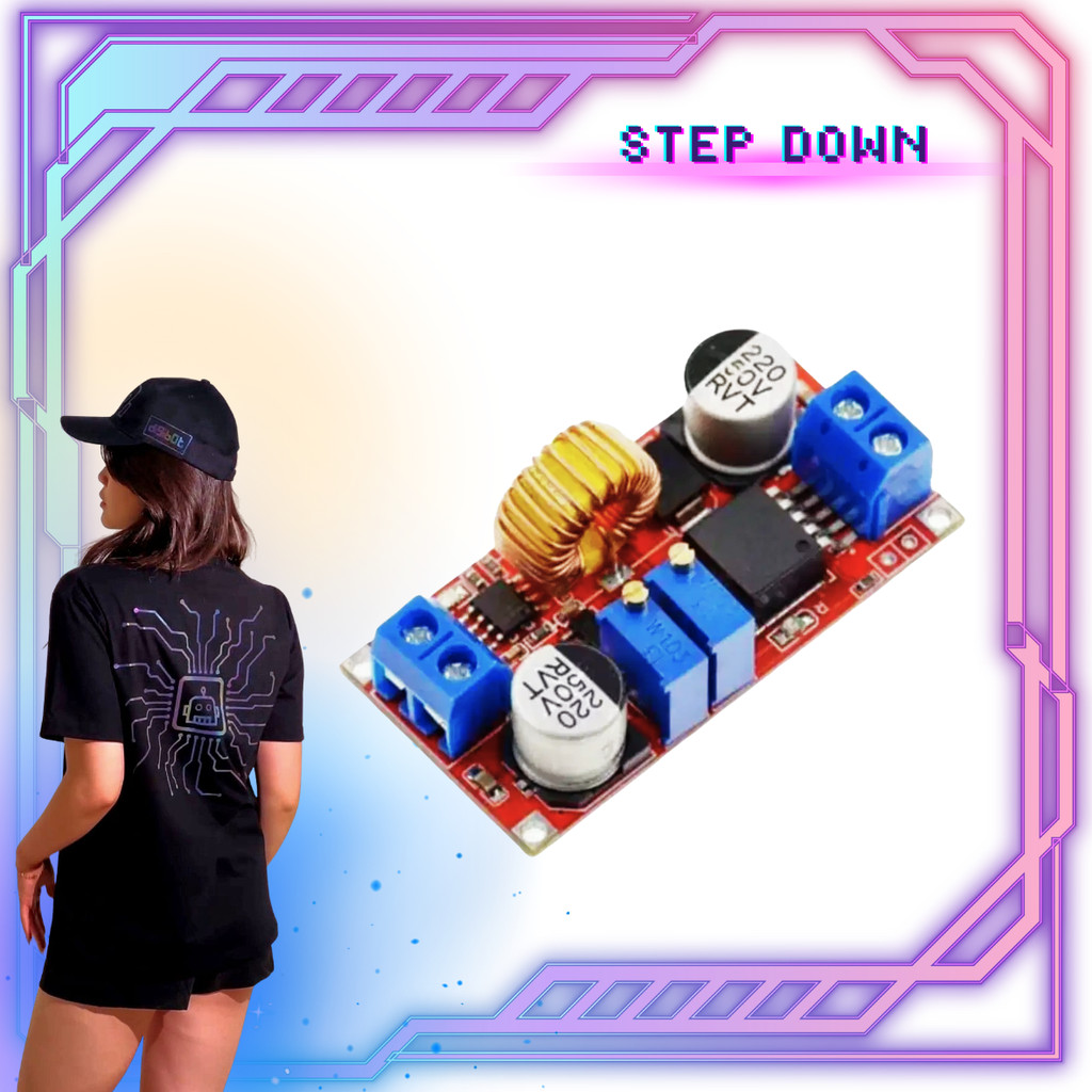 XL4015 โมดูลชาร์จสเต็ปดาวน์แบบปรับได้ - 5A XL 4015 CC CV - Digibot Official