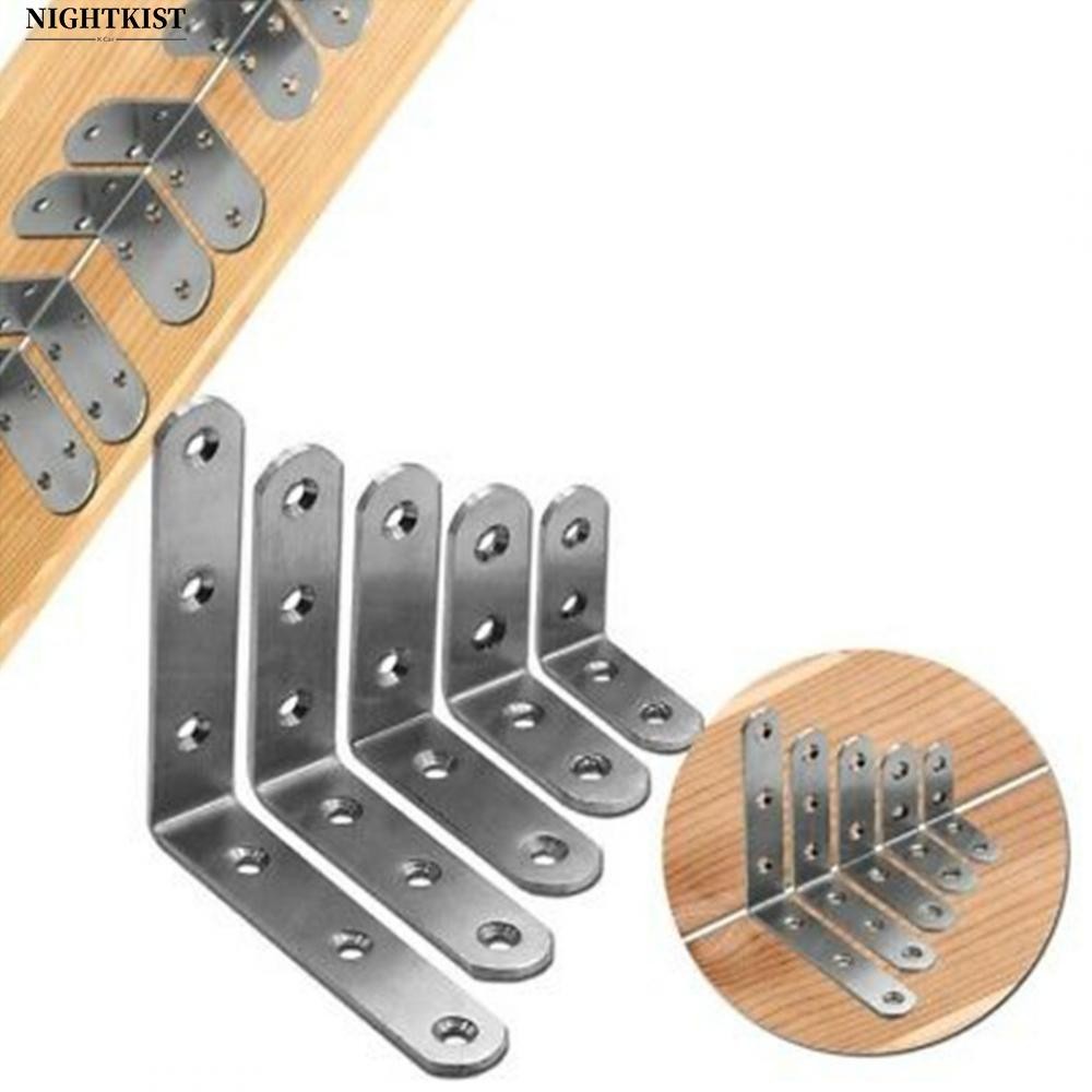 Heavy Duty Stainless Steel L Shape Brackets for Furniture Reinforcement