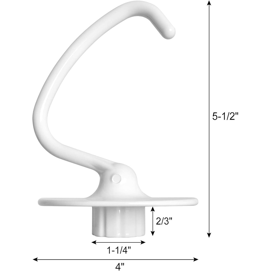 Belleone K45DH Dough Hook สิ่งที่แนบมาสําหรับ KitchenAid, Coated Dough Hook สําหรับ KitchenAid K45 K