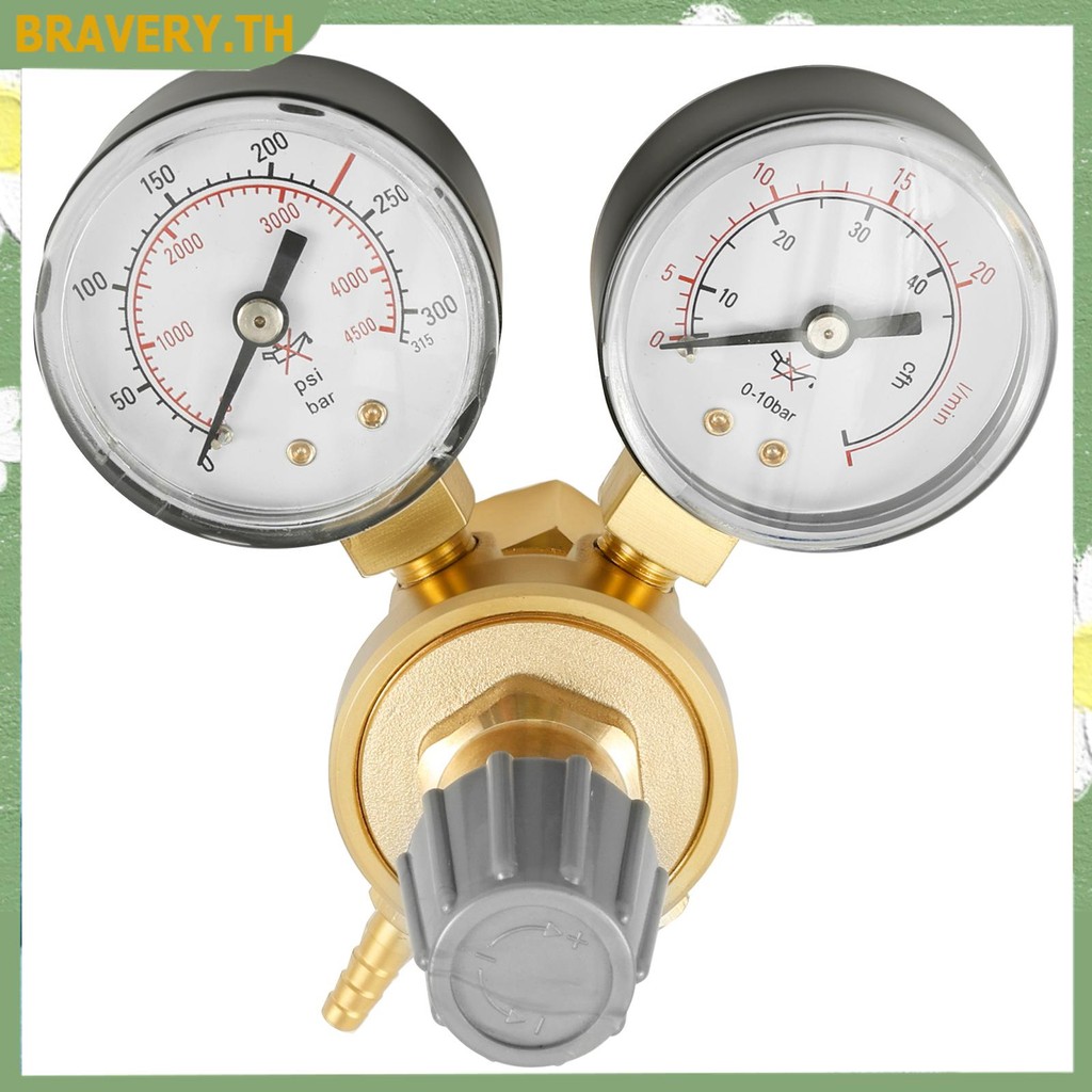 Argon CO2 Regulator ปรับ Mini Argon CO2 Regulator เครื่องวัดความดันสําหรับ Tig และ Mig เชื่อม SHOPCY