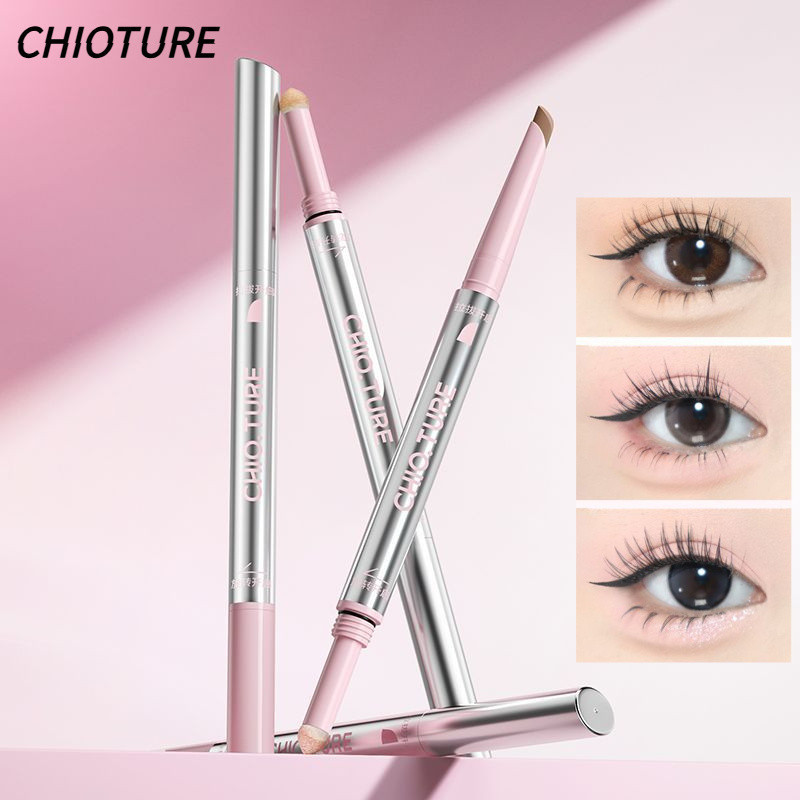 CHIOTURE Double-Ended Eyelid Tape Pen 2-In-1 Eyeliner & Highlighter Professional Facial Lower Lash L