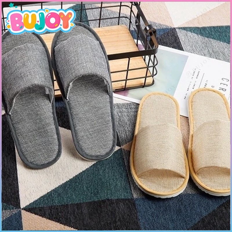 รองเท้า Slipper (100คู่)  รองเท้าใส่ในบ้าน รองเท้าโรงแรม ใช้แล้วทิ้ง (อย่างหนา) รองเท้าแตะโรงแรม