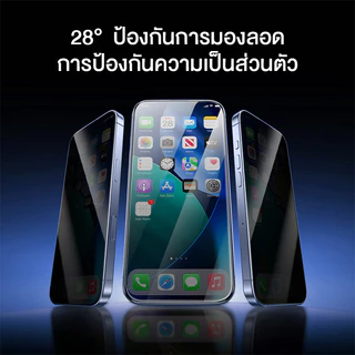 rock space ฟิล์มกันเสือก iP /ฟิล์มกระจก iP /กันมองกันเสือก /For iP 17 Pro Max/17/Air/16/15/14/12/13/11/X ฟิล์ม