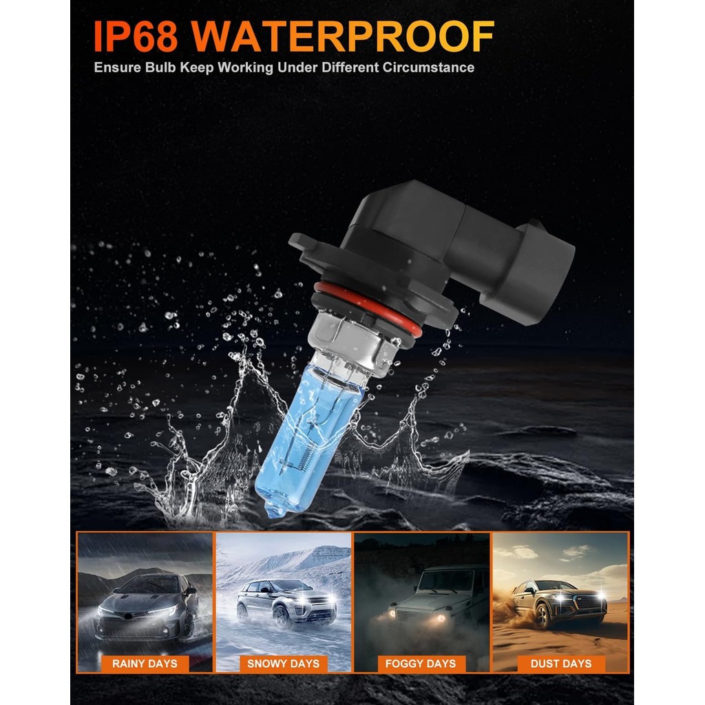 เหมาะสําหรับ Dodge Charger 2016-2020 9005/HB3 High Beam + 9005/HB3 Low Beam Combo, ไฟหน้าฮาโลเจนประส