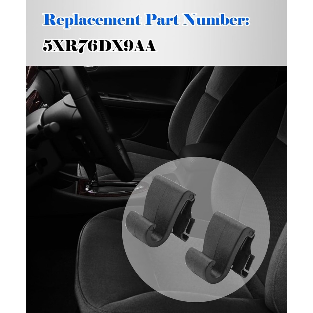 2PCS Window Shade Hookใช้งานร่วมกับChrysler Pacifica Voyager 2017 2018 2019 2020 2021 2022,ประตูSun 