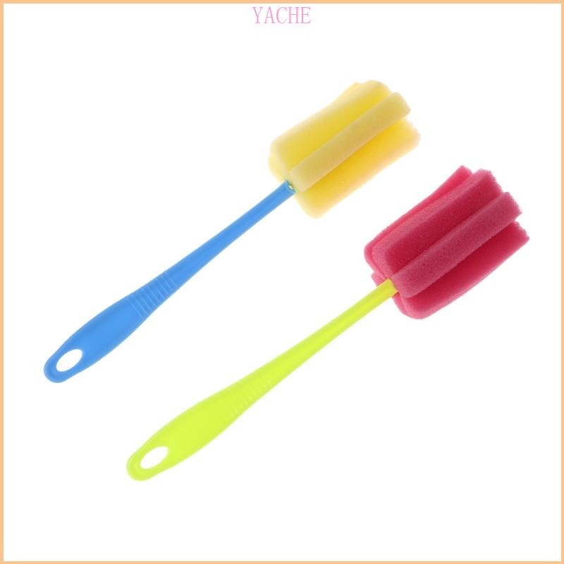 JACHE Wineglass ฟองน้ําถ้วยแปรงขวดนมทําความสะอาดเครื่องมือทําความสะอาดห้องครัว