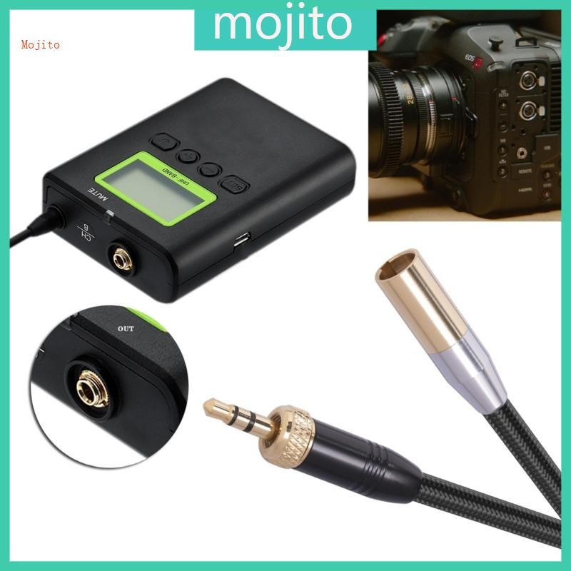 Mojito Mini XLR Male to 3 5mm Stereo Cable 3 5mm to Mini XLR Converter สําหรับกล้อง