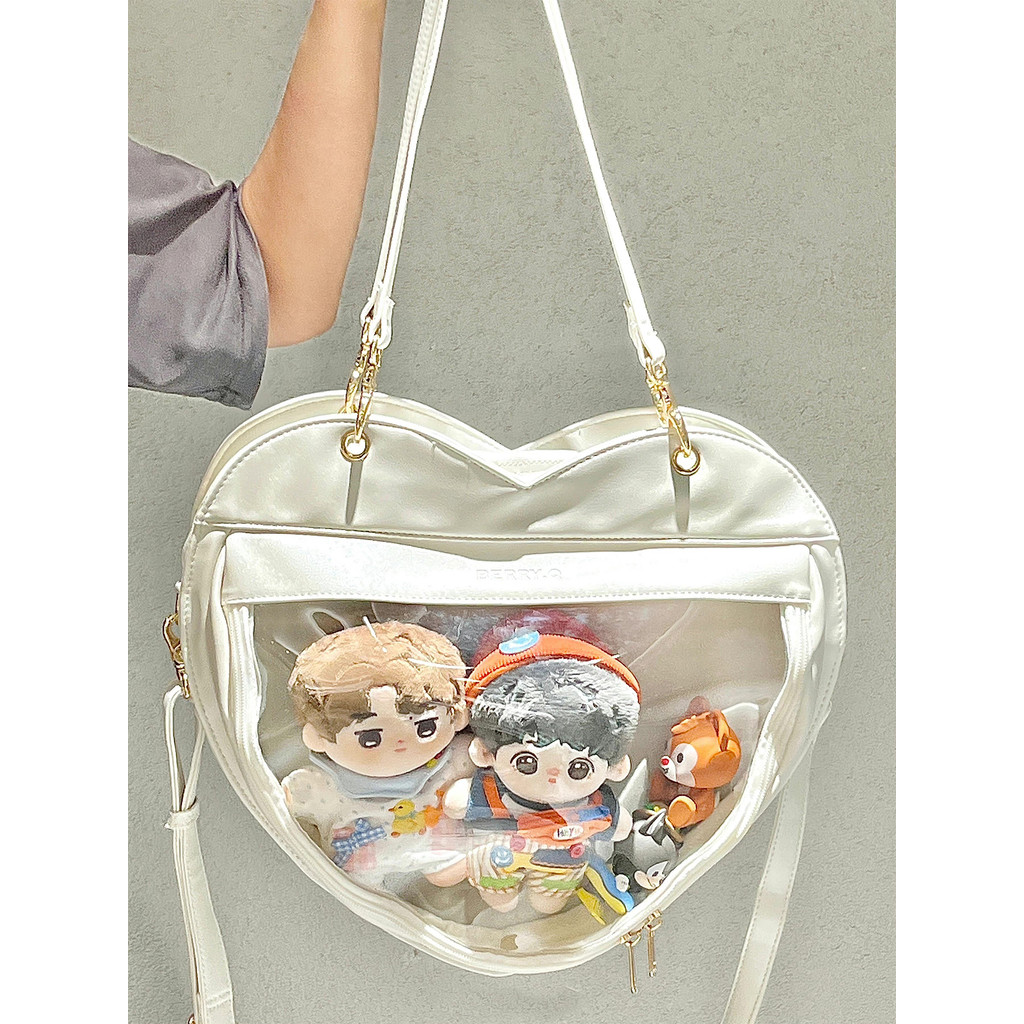 กระเป๋าปวด BerryQ Original Good Pain lolita Transparent Star Chasing Soft Girl Love JK Daily All-Mat
