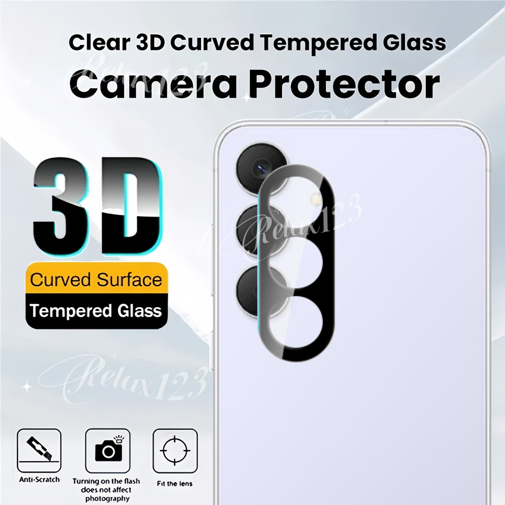 SAMSUNG 1/2/3PCSกล้องเลนส์ProtectorสําหรับSamsung S25 FE 5G 2025 3Dด้านหลังเลนส์ฟิล์มกระจกนิรภัยสําห