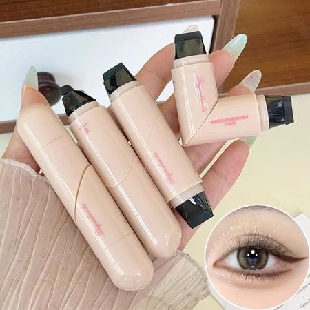 แสตมป์อายไลเนอร์ 2 หัว หัวตา-หางตา ใช้ง่าย กันน้ำ ติดทนนาน ไม่จางหาย เครื่องมือแต่งหน้าสำหรับผู้เริ่มต้น