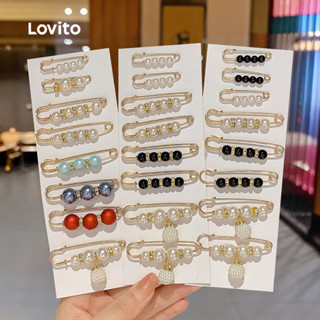 Lovito เข็มกลัดลูกปัด LFASCS1318