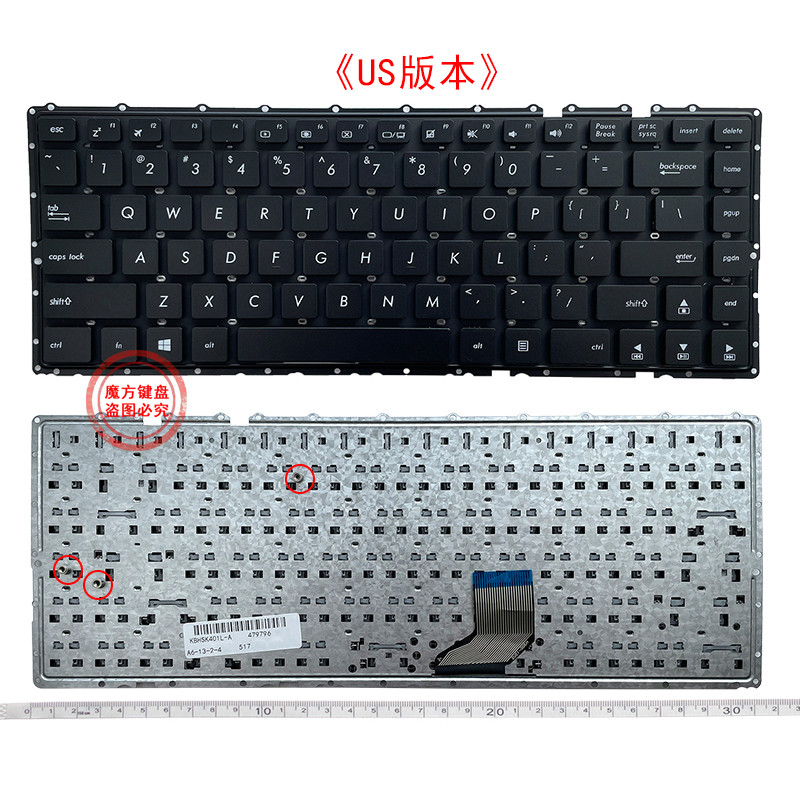 เหมาะสําหรับ ASUS ASUS K401L A401 A401L K401 K401LB A400U คีย์บอร์ด