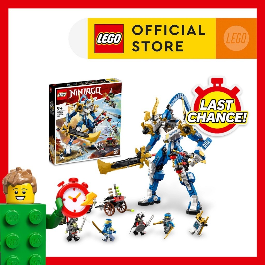 LEGO NINJAGO 71785 Jays Titan Mech Building ชุดของเล่น 794 ชิ้นบล็อกตัวต่อสําหรับเด็ก