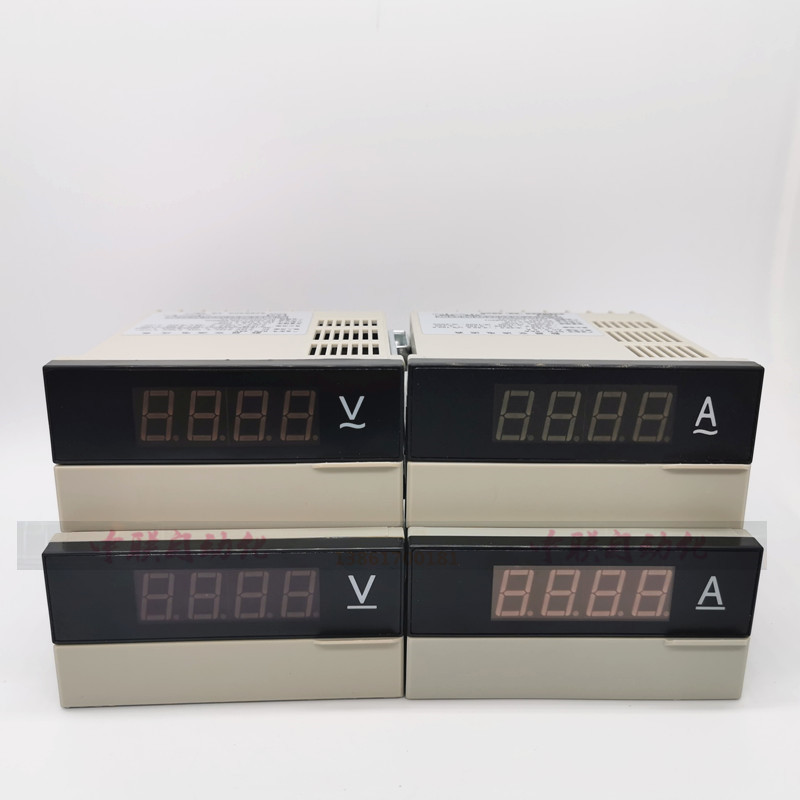 จอแสดงผลดิจิตอล DC แอมป์มิเตอร์โวลต์มิเตอร์ 220V แหล่งจ่ายไฟ AC แอมป์มิเตอร์โวลต์มิเตอร์ดิจิตอลจอแสด