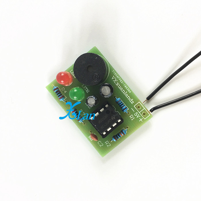 ((ชิ้นส่วน) NE555 Multi-harmonic Oscilator Kit NE555P Non-State Circuit Double กระพริบ Light อิเล็กท