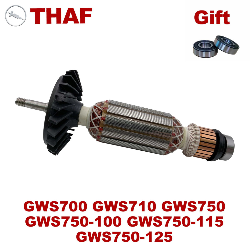AC220V-240V Armature โรเตอร์ Anchor สําหรับ BOSCH เครื่องบดมุม GWS700 GWS710 GWS750 GWS750-100 GWS75
