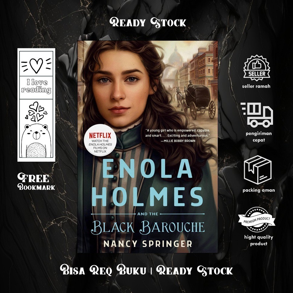 Enola Holmes และ Barouche สีดํา โดย Nancy Springer