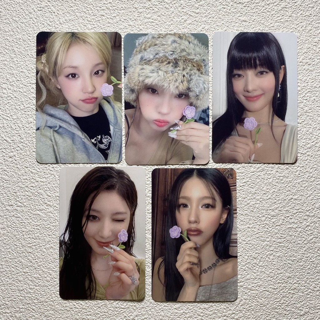 Niqi Face Juan แปรง gidle Photocard ตุ๊กตาแท้ mini8 อัลบั้ม pb รุ่น ms1.0 ของขวัญสําหรับเพื่อนร่วมชั