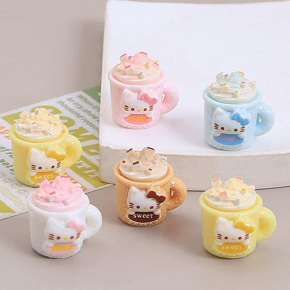 10ชิ้นแมวขนมถ้วยเรซิ่นเสน่ห์สําหรับ ทําเอง (1-192)