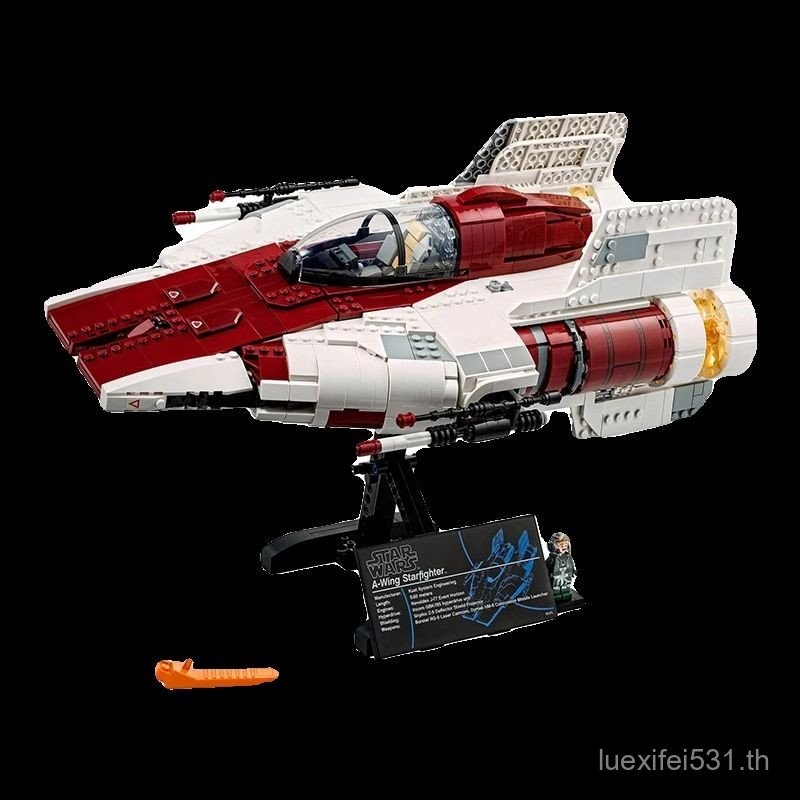 Star Wars Fighter A-Wing Boy ของขวัญเพื่อการศึกษา Building Block 75275 ของเล่น Interstellar ใช้งานร่