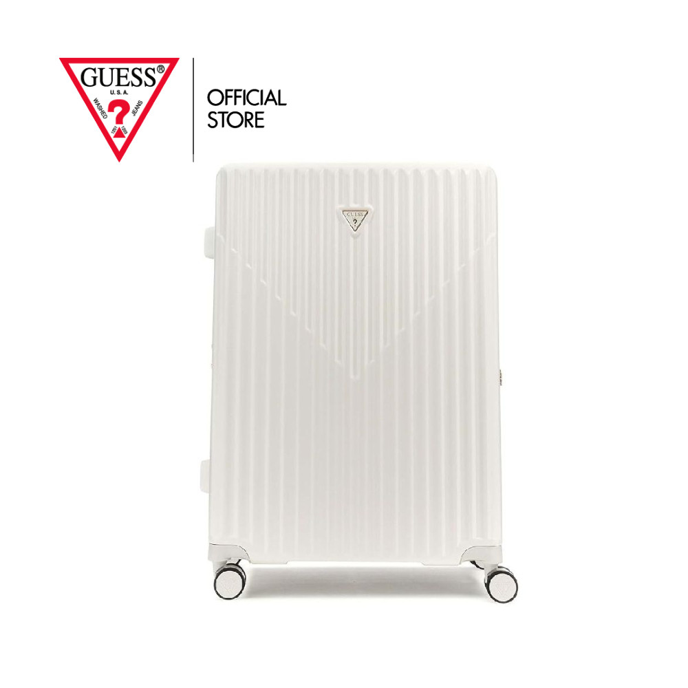GUESS กระเป๋าเดินทาง CENTENNIAL 28 IN 8-WHEELER HN9675988 สีขาว