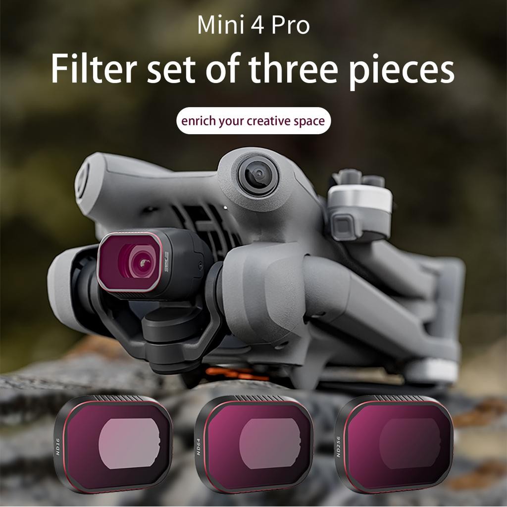 Yimeni-th startrc 3-pack ตัวกรอง ND ชุดตัวกรองเลนส์ชุดตัวกรอง ND16/ND64/ND256 เฟรมอลูมิเนียม AGC ออป