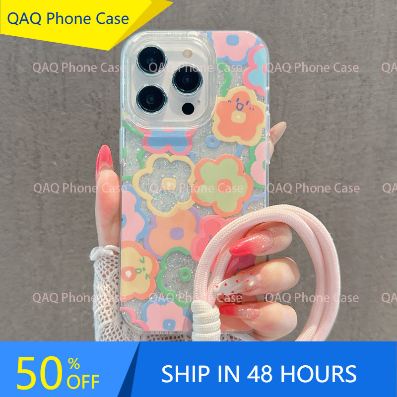 เข้ากันได้กับ ไอโฟน 16 Pro Max ไอโฟน 15 ไอโฟน 13 ไอโฟน 11 เคสโทรศัพท์กลิตเตอร์ใส SF0324~6#