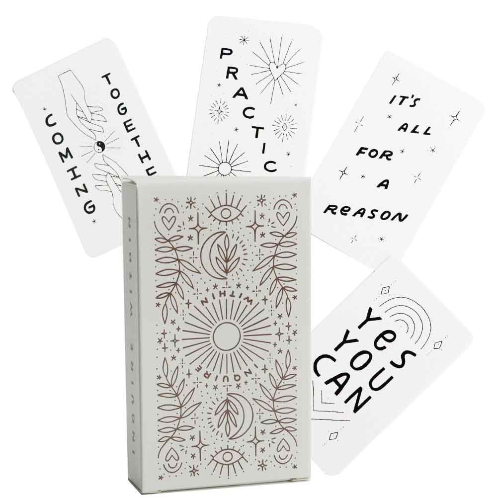 Inquiry Oracle Card เกมกระดานภาษาอังกฤษการ์ดเกม INQUIRE WITHIN คู่มือการ์ด Party Leisure เกม