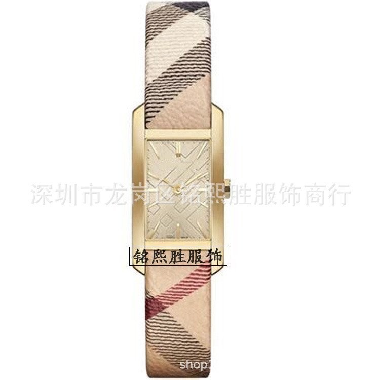 หนังสี่เหลี่ยม BU9407 นาฬิกาผู้หญิง นาฬิกา Quartz แฟชั่น bu9509