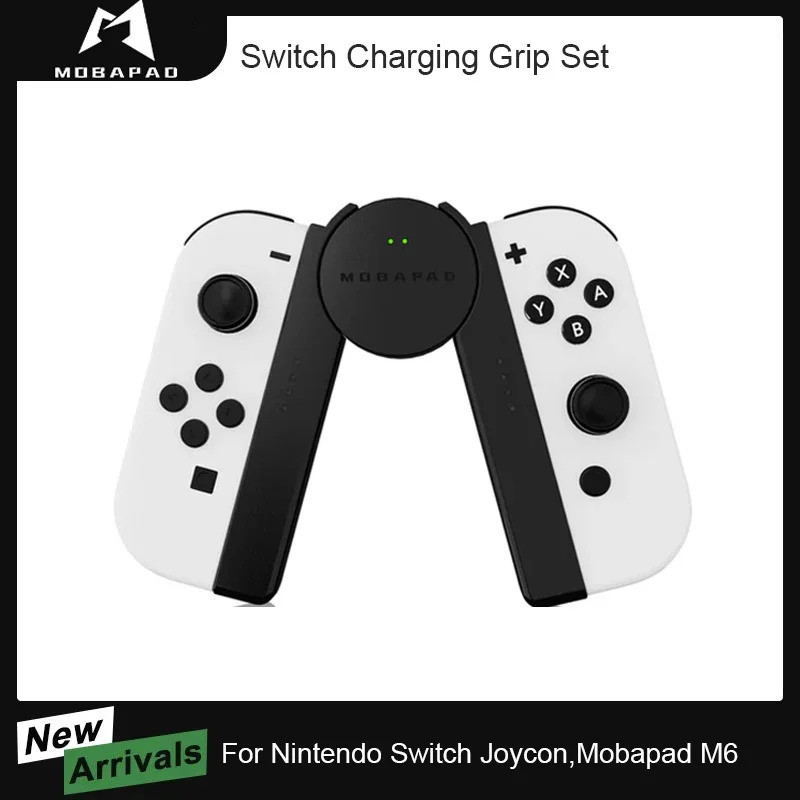 MOBAPAD ชาร์จ Grip ชุดสําหรับ Nintendo Switch Joycon Gaming Controller Bracket สถานีชาร์จสําหรับ Mob
