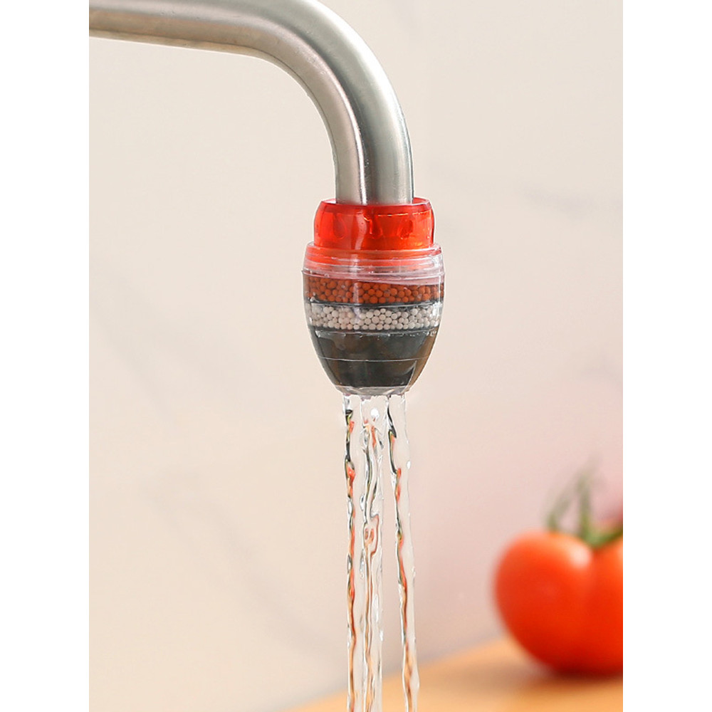 Multi-Layer ก๊อกน้ําในครัวเรือนกรอง Splash-Proof Head ฝักบัว Sprinkler Water- Saving เครื่องกรองน้ํา
