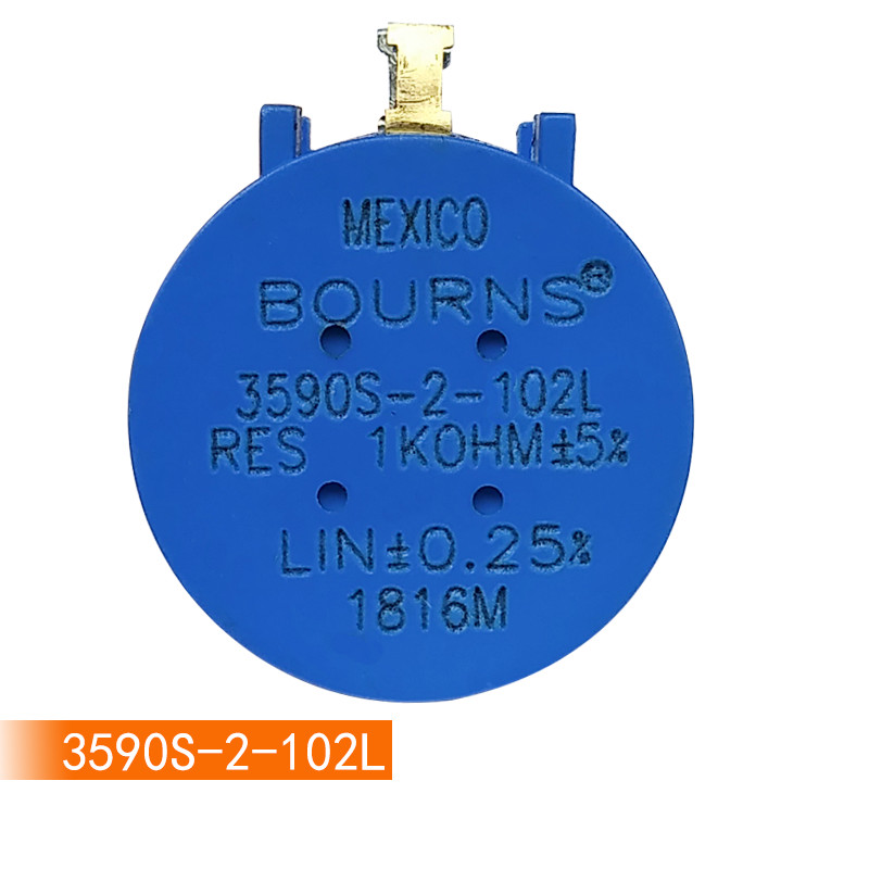 Precision Multi-Circle Potentiometer 3590S-2-502L 5K พร้อมหมายเลขปรับ 102L หมวก H-23-6A ลูกบิด