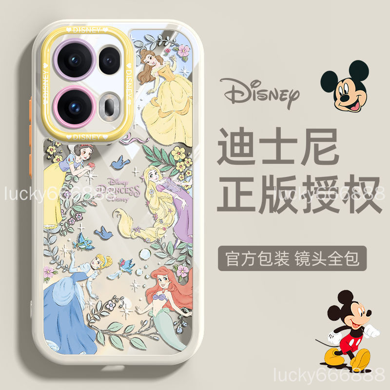 เคสโทรศัพท์ OPPO Find X9 Pro find x9 pro เคสป้องกันถุงลมนิรภัยซิลิโคน Disney Princess กันกระแทกการ์ตูนรวมทุกอย่างเคสป้องกันเลนส์