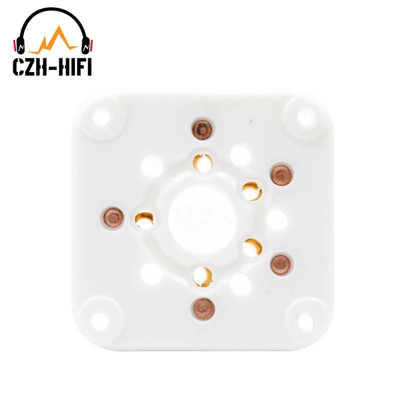 1PC 5pin ซ็อกเก็ตเซรามิคอิเล็กทรอนิกส์วาล์วฐานสําหรับ 4-400A 3-500Z 4-400 4-125 Vintage Audio Tube A