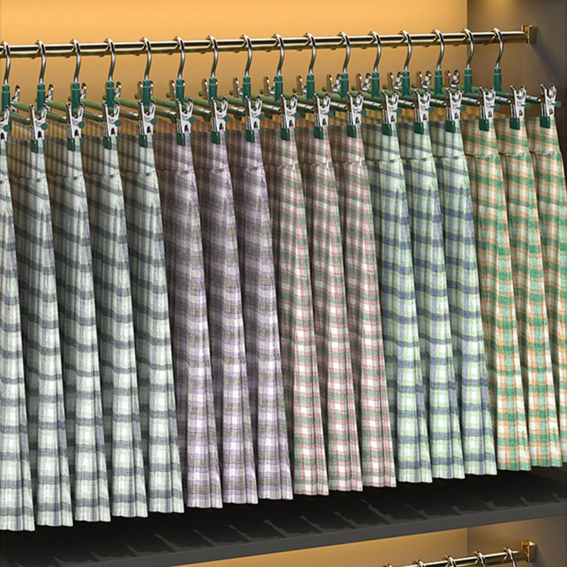 BAZZR ไม้แขวนเสื้อหนีบไม้แขวนเสื้อแบบหนีบ ไม้เเขวนหนีบผ้า หนีบกางเกง กระโปรง สเเตนเลส เคลือบซิลิโคน ป้องกันสนิม 1เเพ็ค - รูปที่ 5