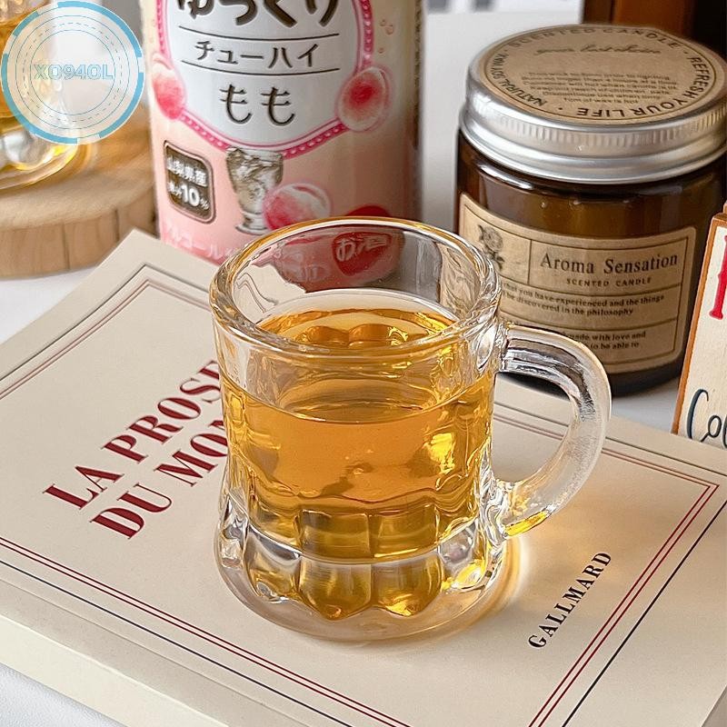 Xo94ol 1PC 2oz ถ้วยเบียร์ขนาดเล็กพลาสติก Whisky Mini สําหรับ Party แก้ว Barware ห้องครัวรับประทานอาห