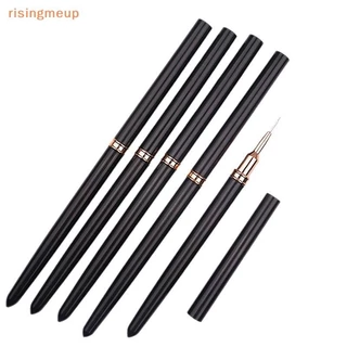 [risingmeup] 5 ชิ้น/เซ็ต Nail Art Liner Brush สําหรับการออกแบบภาพวาด Striping,เจล Liner Nail Art Brushes สําหรับเล็บ 7/9/11/15/20 มม.ใหม่