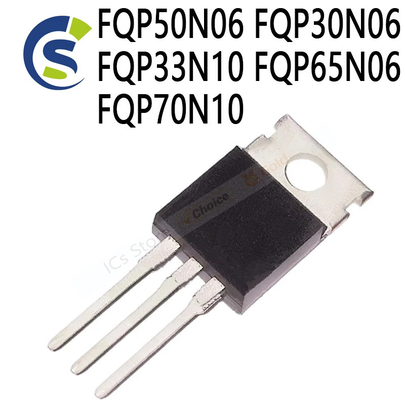 5PCS 50N06 30N06 33N10 65N06 70N10 FQP10N60C 10N60C FQP50N06 FQP30N06 FQP33N10 FQP65N06 F70N06 ทรานซ