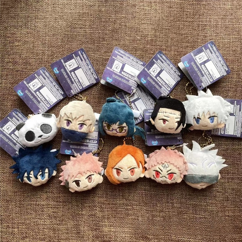 อะนิเมะ Jujutsu Kaisen ตุ๊กตาตุ๊กตาจี้ Satoru Gojo กระเป๋าจี้เครื่องประดับ Key Chains ของขวัญ