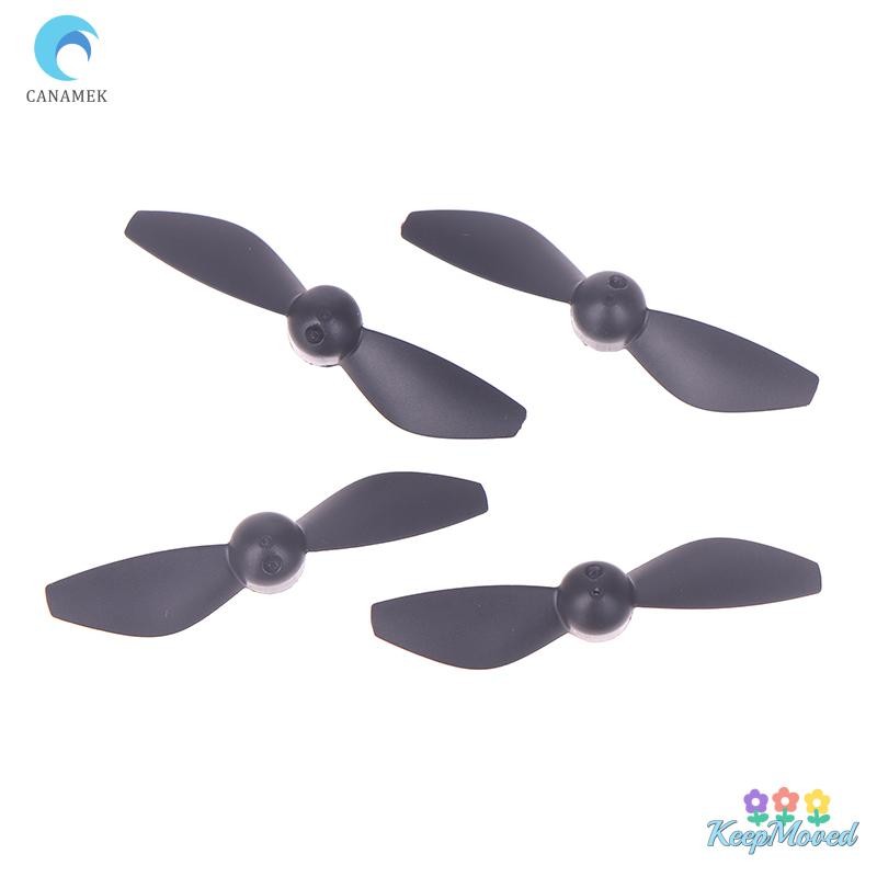KeepMoved 4PCS เครื่องบินอะไหล่ใบพัดใบมีด V66 I1 Pro CZ06 Mini GT3 RC อะไหล่ใบพัดใบมีดใหม่